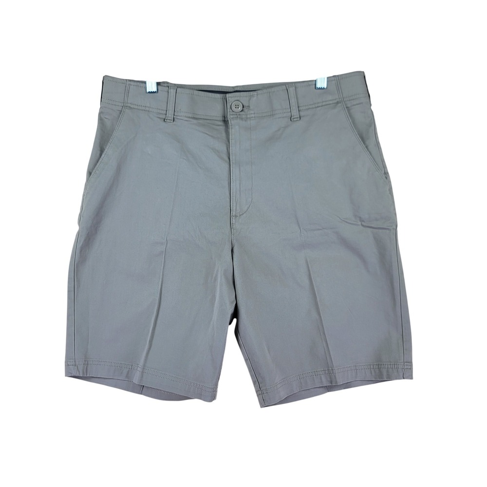 Lee Shorts Mens 36 Gray Extreme Motion Flat Front Chino